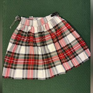 Plaid Skirt / Scottish kilt with Red and Black Pattern